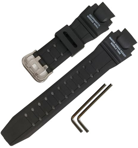 Ersatz-Uhrenarmband aus Kunstharz für Casio für G-Shock GA-1000 GA-1100 GW-A1000 GW-A1100 GW-4000 G-1400 Herren-Sportarmband, wasserdicht, Schwarz