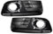 WOLWES Front Gitter Schwarzer Frontstoßstangengrill Für Audi Q5 2013 2014 2015 2016 2017 Frontstoßstange Nebelscheinwerfer Lampenabdeckung Grill 8R0807681 8R0807682(Color:Pair)