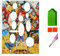 5D DIY Diamond Painting Kit Complet, Dessin Animé Luffy Nika Zoro Nami Diamant Peinture Broderie Point de Croix Diamond Painting Kits pour Enfants Décoration Murale DIY, Idéal pour Adultes 30 x 40 cm