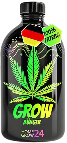 HOMEGROW24 Cannabis Dünger - GROW Dünger I Flüssig NPK Pflanzendünger für Indoor, Outdoor & Autoflower und Growbox geeignetes Hanf Dünger Anbau Set