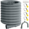 SDLDEER Washing Machine Hose 3m, Universal Drain Hose Extension Kit for Washing Machines, Dishwasher and Other Applications, Including Hose Connector Clamps U Bracket
