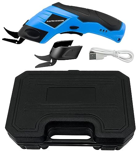 Mulcort Ciseaux électriques, coupe-tissu électrique, machine de découpe de tissu, coupe-plastique pour tapis en cuir et carton