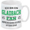 Fussball Tasse | Ich bin ein Gladbach Fan - Ansprechen während des Spiels auf eigene Gefahr | Keramiktasse für Fußballfans | Spülmaschinenfest | hochwertiger Druck