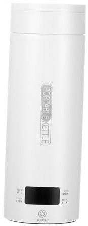 SHOWERORO Hervidor Eléctrico Portátil De Inoxidable Con Control De Temperatura Jarra Térmica Para Viajes y Oficina Calentador De Agua Multifuncional Con Pantalla De Temperatura