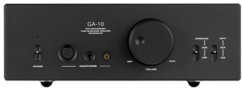 HIFIMAN × GOLDENWAVE GA-10 High-End Desktop Tube Headphone Amplifier with Balanced Output for Home Audio, Black