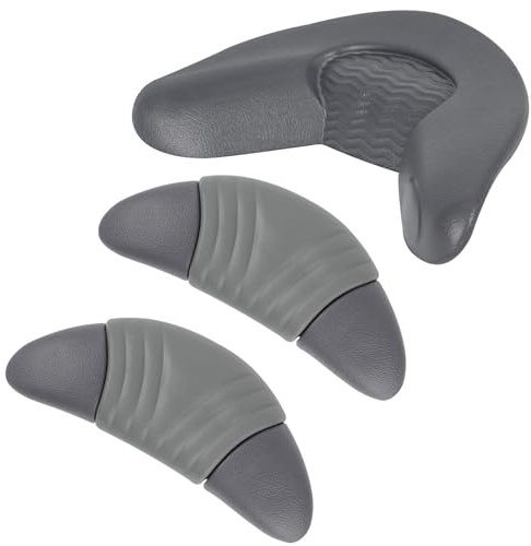 IWIWE Ersatz-Kopfstützenkissen, passend für Artesian Island Spas, Whirlpools und Tidal Fit Swim Spa (Dunkelgrau, 3er-Pack, enthält ein Nackenkissen und zwei Kopfkissen 26-1303-85)