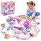 SYNARRY Einhorn Puzzle Kinder ab 3 4 5 6 7 8 Jahre, 45 Teilige Großes Bodenpuzzle für Kinder, Einhorn Spielzeug Geschenke für Mädchen