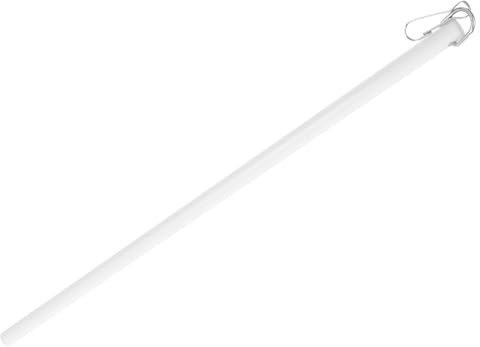 Veemoon Tringle pivotante pour tringle à rideau baguettes porte rail pôle poignée baie mur tringle rideau barre rideau poteau ouvre-fenêtre tringles à tirer pour rideaux Acrylique blanche
