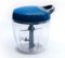 HILLBUY-Picadora manual de cuerda, Picadora de verduras manual, 5 cuchillas, Desmontable, Picadora de alimentos, Triturador de Vegetais, ideal camping. (Azul).