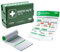 Betriebsverbandkasten nach Neuer DIN 13157:2021 mit Wandhalterung - gemäß ASR - Verbandskasten - Erste-Hilfe-Kasten - FLEXEO Koffer für Betriebe - Wandmontage - First aid (Komplettpaket Basic Plus)