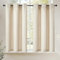 TOPICK Rideaux de Cuisine Voilage à Oeillets Intérieurs Beige 95Lx90H cm, Rideau Brise-Bise Semi-Transparents et Décoratifs pour Placard Evier Salon Petie Fenetre Lot de 2
