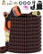 150FT Expandable Garden Hose Pipe, 45M 10 Modes Spray Gun, Leakproof Expanding Hose with 4-Layer Latex Core, 3/4&1/2 Metal Connectors, Flexible Hose Pipe for Car Wash, Gardening, Orange-Black