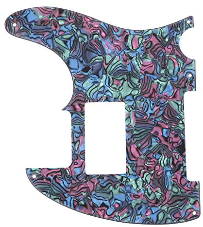 Auffällige Abalone-Muster-Pickguard, Schlankes und Leichtes Gitarrenzubehör für TL Electric-Gitarren, Einfache Installation, Großartiger Schutz, Acrylmaterial