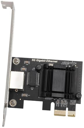 Vvikizy 5 GB PCIe -Netzwerkkarte, RJ45 LAN -Port, PCIe Bis 5 Gigabit Ethernet Netzwerkadapter, Hochgeschwindigkeits Bis CNETwork Kartenadapter für 10 11 für