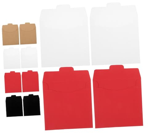 KOMBIUDA 20 Papierhüllen für CDs und DVDs Stabile Aufbewahrungshüllen aus Karton Praktisch für Ordnung und Aufbewahrung 20 Stück