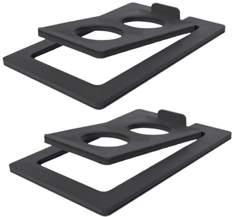 Support de Haut-Parleur Supports d'enceintes de bureau inclinés en métal, 2 pièces, support de table for haut-parleurs de Studio, haut-parleurs d'ordinateur portable, petits haut-parleurs de PC Suppor
