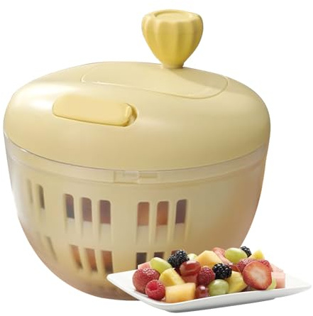 ycezw Escurridor de Ensalada | 800 mililitros Enjuague Ensalada - Tazón Con Colador Para Cocinar Más Fácil En Casa Camping Al Aire Libre