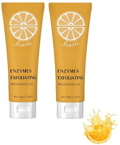 Peeling Gel mit Orangenenzym & Vitamin C - Koreanisches Peeling für Körper & Gesicht - Entfernt Mitesser, Dunkle Flecken aufhellen - Mildes Exfoliating für Tägliche Tiefenreinigung (2)