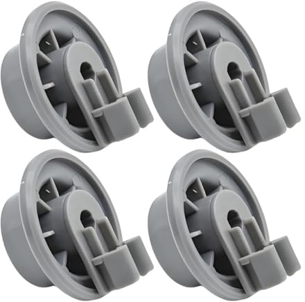 4PCS Dishwasher Basket Wheels, Dishwasher Lower Rack Wheel Replacement Parts, Durable Plastic Wheels Ensuring Smooth Gliding Action, Easy Installation Accessories and Parts.