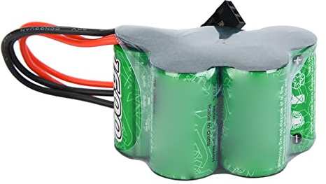 Dilwe Batterie de Récepteur RC 6 V 1600 MAh, Batterie Trapézoïdale NiMH RX, Bloc d'alimentation de Chargeur de Récepteur Modèle RC (Forme de Personnage)