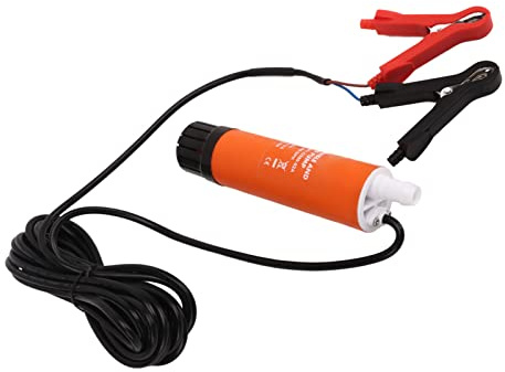 CHICIRIS 12V Boat Bilge Pump PP Inline Submersible Pump 280 GPH Low Noise 4.5A Compact Water Transfer for RV Yacht Marine Water Salt