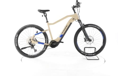 HAIBIKE E Bike HardNine 7 E-Bike Hardtail Herren 29 Zoll Elektrofahrrad, Yamaha 75 Nm 630 Wh, 12 Gänge, Hydraulische Scheibenbremse 185-196 cm beige (Generalüberholt)