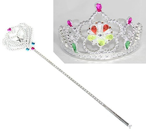 Foxxeo Spar-Set mit LED-Diadem + Zepter