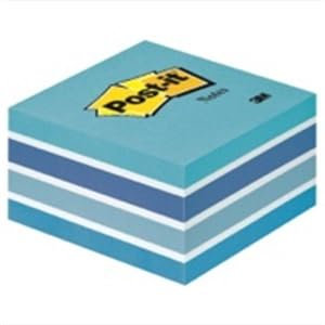 Haftnotiz-Würfel 3M Post-it 2028B, 76x76mm, 450 Blatt, blau/weiß