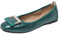 ANUFER Women's Soft Ballet Flats Square Toe Slip-On Walking Shoes Green DX2830 UK6