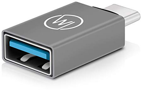 Wicked Chili Adaptador USB C 3.2 Gen1 SuperSpeed de USB C a USB A (Adaptador Premium Alu) Compatible con Xiaomi Redmi, Samsung Galaxy S21 Ultra A32 M42, Huawei P40 Pro Mate 40 Pro y Smartphones Type C
