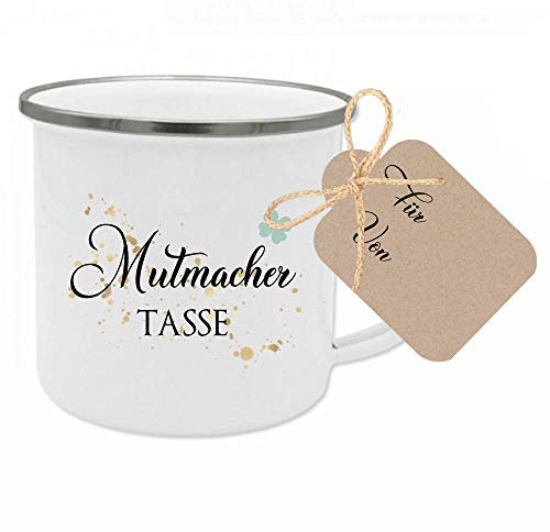 Manufaktur Liebevoll Taza con Colgante de Regalo I Pequeño Regalo como atención I Idea de Regalo para Hombre y Mujer en situación Especial I Opcional con Nombre Personalizado