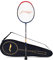 Li-Ning G-Force Superlite 3500 Carbon Fiber Unstrung Badminton Racket with Full Cover (Navy, Red) (AYPQ094-5)