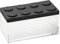 OMADA Design Contenitore mattoncino per alimenti rettangolare da 1,5L con coperchio impilabile e recipiente trasparente di alta qualità - Linea Brickstore