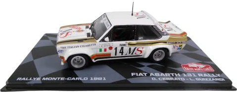 OPO 10 - Rallyeauto 1/43 kompatibel mit FIAT Abarth 131 Rally Monte Carlo 1981 Cerrato Guizzardi - BR22