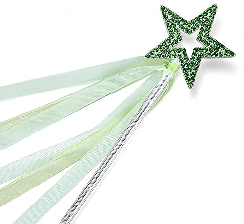 Lovelyshop Baguette Magique en Forme d'étoile en métal avec nœud pour décoration d'halloween