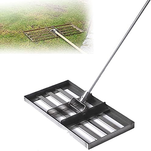 Ebnen Sie den Rasen, Rasennivellierer mit Edelstahlstange, strapazierfähiges Rasennivellierer-Werkzeug für Garten, Golf, geeignet für Garten, Hinterhof, Golf/Rasen (50 × 135 cm)