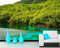 Paysage De Rivière De Forêt Verte Papier Peint 3D Mural, Peinture Murale Photo Décorative, Adaptée Au Salon Et À La Chambre À Coucher, Au Bureau, À L'Hôtel Et Au Res 140 (largeur) x 70 (hauteur) cm