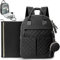 MISS FONG Baby Wickeltasche, Wickeltasche, Schwarz