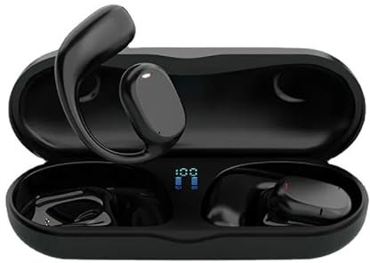 Kpfight Auriculares Bluetooth Deportivos - 48 Horas, Pantalla LED, Llamada HD, 5.3 Inalámbricos Con Carga Rápida USB-C, Ajuste Cómodo Para Correr