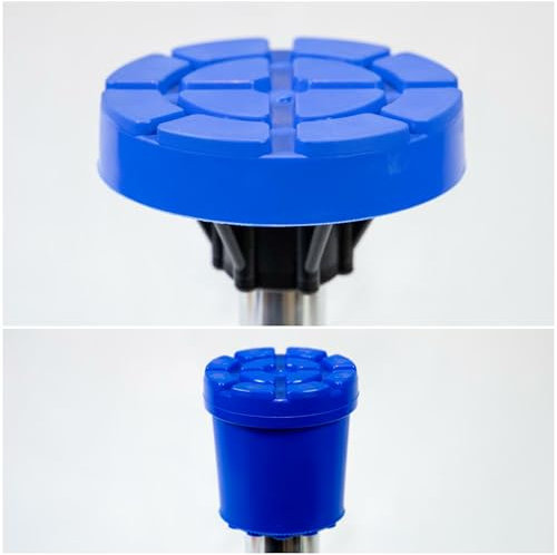 Zubehör für Getriebeheber, Aufsatz Ø60 x 120 mm, Stempelaufnahme 30 mm, Montagehilfe (Blau)