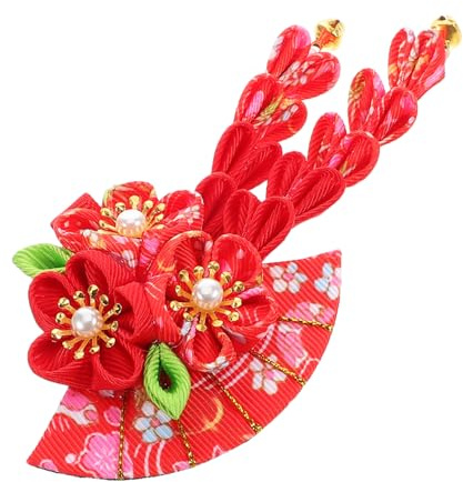 Kimono mit Quasten Vintage Japanische Blumenhaarnadel Mottoparty