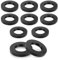 10 Stück Dichtungsring Duschkopf, 3/4 Inch Duschkopf Dichtung Schwarz Gummidichtring gummidichtung rund Dichtung Sieb Dichtungsringe Set für Brauseschlauch, Wasserhähne (Schwarz)