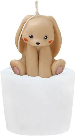 Moules en silicone en forme de lapins parfumés pour chocolat fondant décorations en silicone à grandes oreilles de lapins