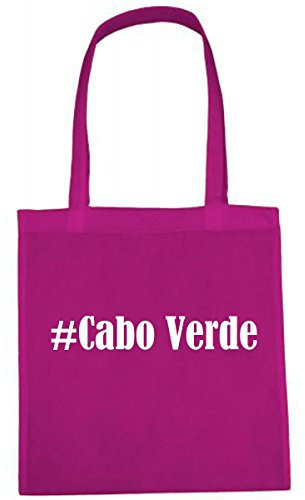 Reifen-Markt Tasche #Cabo Verde Größe 38x42 Farbe Pink Druck Weiss