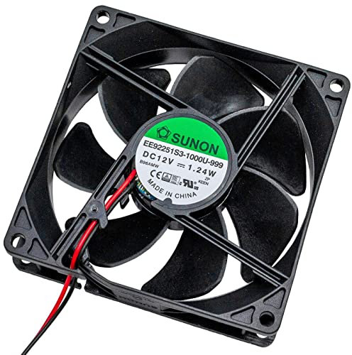 Fan 12V DC 1,24W 92x92x25mm 67,1m³/h 2400U/Min 67,1m³/h Sunon EE92251S31000U999