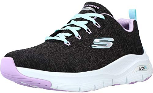 Skechers Damen Arch Fit Keep It Up Sneaker, grau