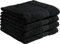 REDBEST Duschtuchset, Frottierset 4er-Pack Chicago schwarz Größe 70x140 cm - saugstark, strapazierfähig, ideal für Reisen, Sport (weitere Farben)