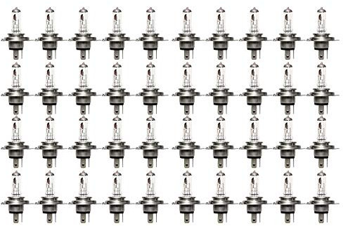 40x cartechnic H4 +90% 12V 60/55W P43t-38 Halogen Glühbirnen Lampen Scheinwerferlampen Faltschachtel