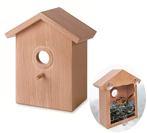 D88DS Wetterfestes Vogelhaus Set – Schönes Futterhäuschen & Nistkästen für Meisen, Ideal für Garten und Balkon, TikTok Trend Vogelhäuschen