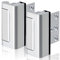 GreaTalent 2PACK Home Security Door Reinforcement Lock Childproof, Add High Security to Home Prevent Unauthorized Entry, Aluminum Construction Finish, Frame Lock, Silver